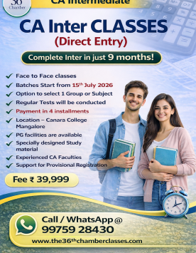CA inter class announcement